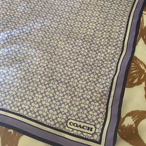 purple coach scarf